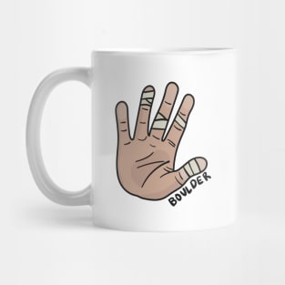 Rock Climbing Bouldering Hand Mug